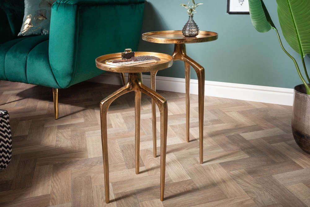 riess-ambiente Beistelltisch ABSTRACT Ø60cm gold (Set, günstig online kaufen