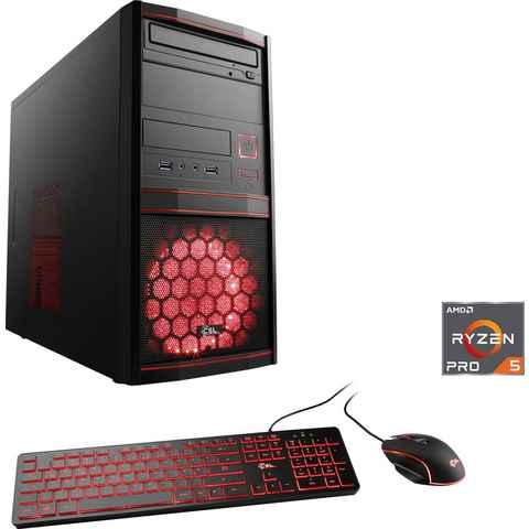 CSL Sprint V28152 Gaming-PC (AMD Ryzen 5 PRO 4650G, AMD Radeon Graphics, 16 GB RAM, 1000 GB SSD, Luftkühlung)