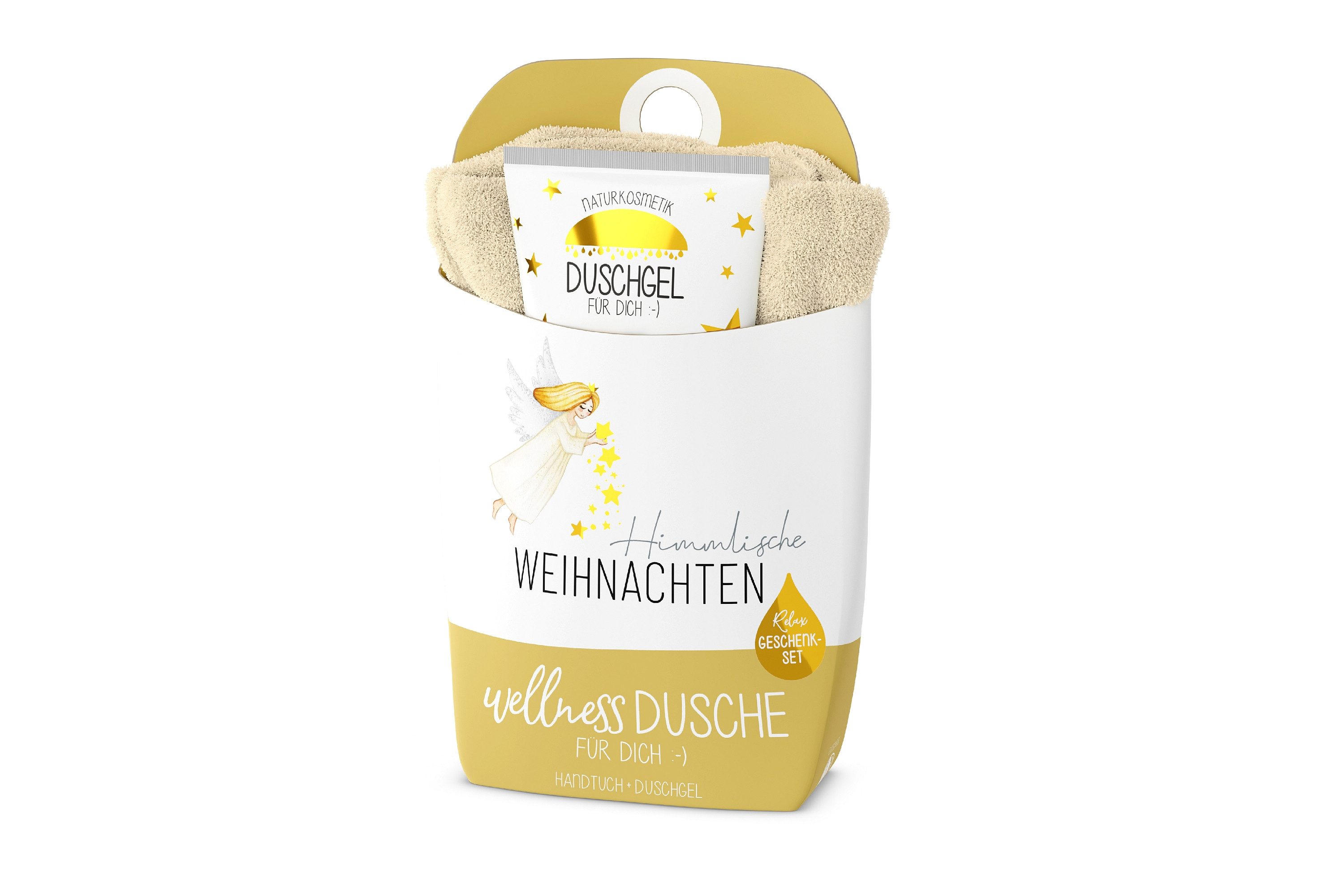 La Vida Seifenspender Wellness-Dusche Geschenkset Duschgel Handtuch Weihnachten la vida