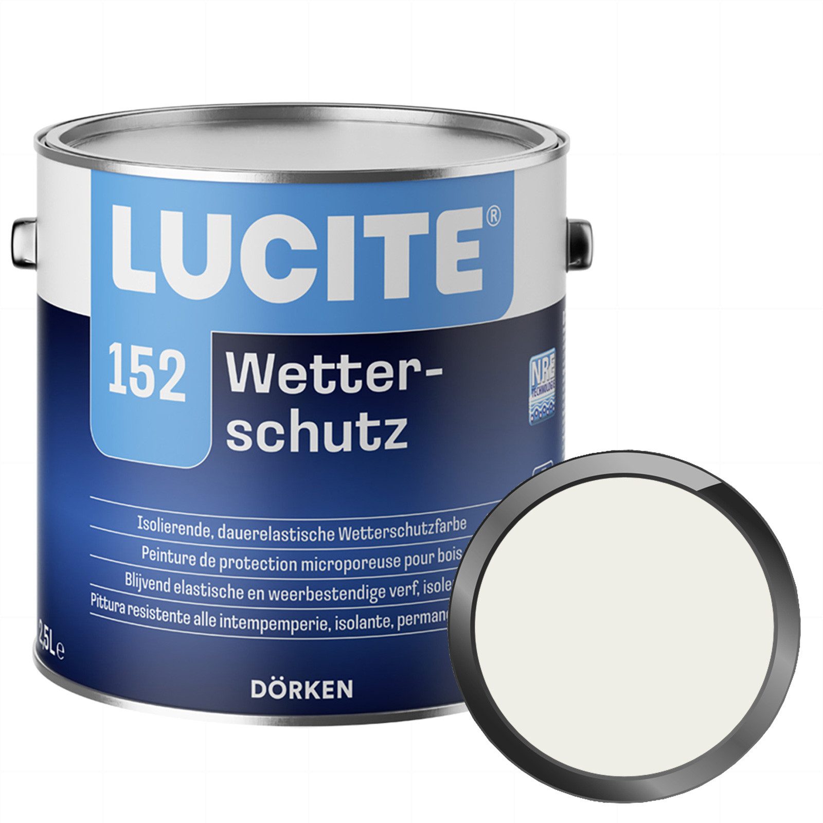 Lucite Lack 152 Wetterschutz - 1 Ltr (Weiss)