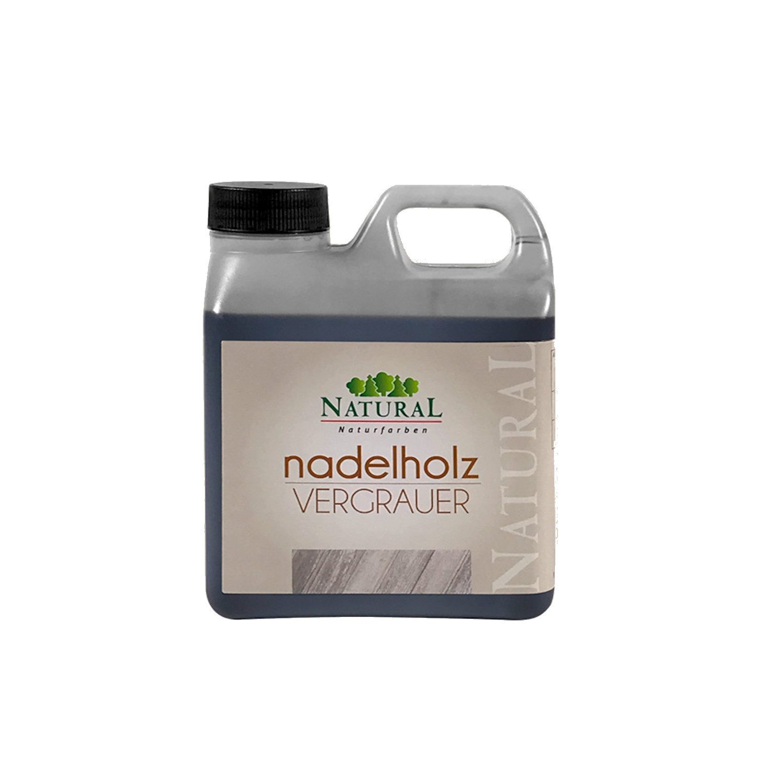 Natural Naturfarben GmbH Holzbeize Nadelholz Holzvergrauer 950 ml ökologische Vergrauung