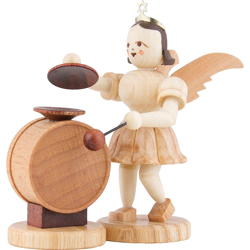 Blank Kunstgewerbe Dekofigur Kurzrockengel mit Beckenpauke, natur (6,6cm) von Blank Kunsthandwerk