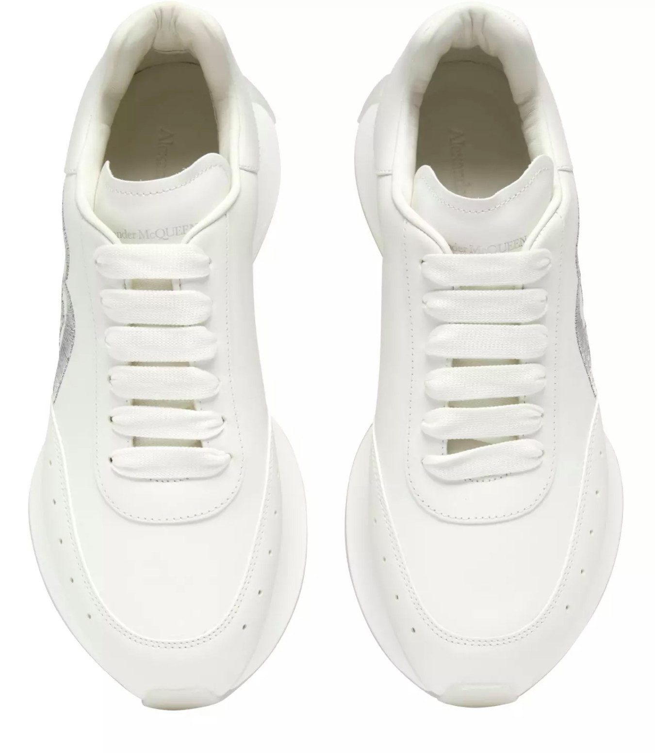 ALEXANDER MCQUEEN Sprint Runner Kalbsleder Schuhe Sneaker Robuste Gummisohle, Lederfutter, Wattiert
