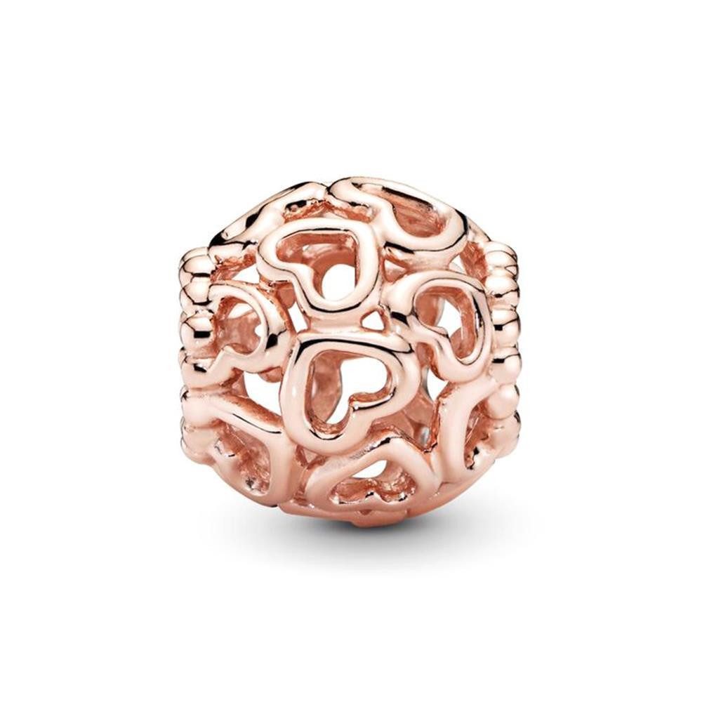 Pandora Charm-Einhänger Abalorio Pandora780964 Mujer Abre tu corazón Rose