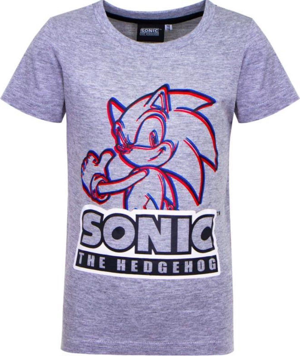 Sonic SEGA T-Shirt SONIC the Hedgehog T-Shirt Kinder grau Jungen + Mädchen