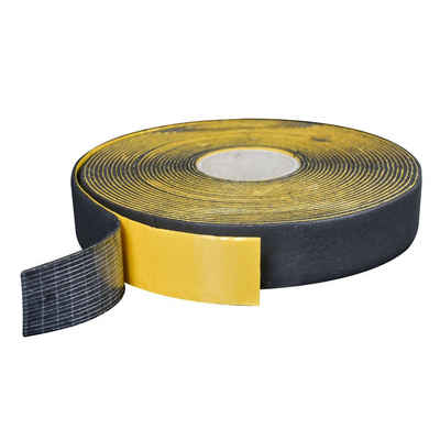 Scorprotect® Rollladenkastendämmung Kautschuk Klebeband für Armaflex® XG Platten schwarz 50 mm x 15 m
