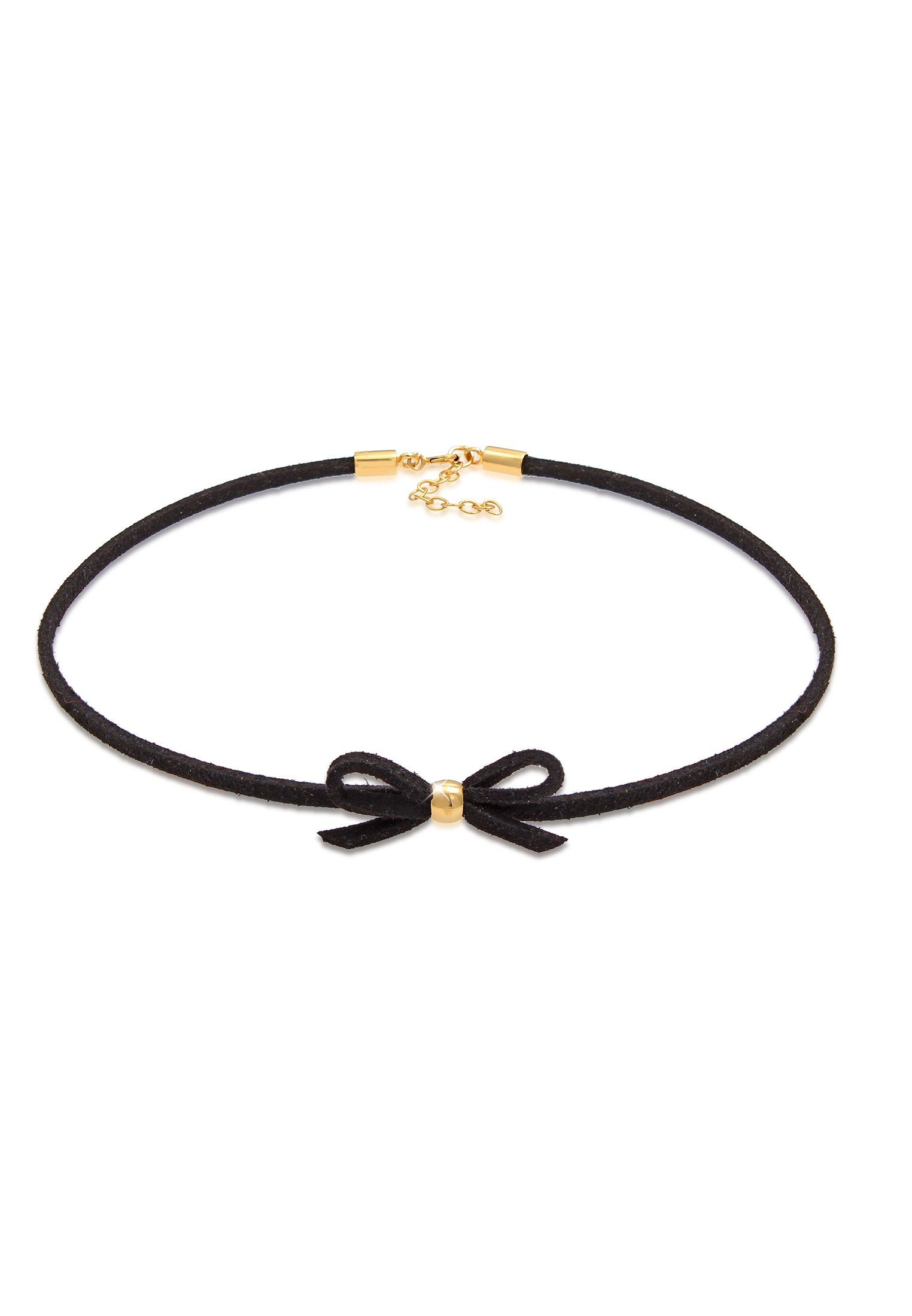 Elli Kette ohne Anhänger Elli Halskette Kropfband Choker Leder Schleife Tra günstig online kaufen