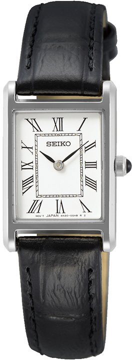 Seiko Quarzuhr SWR053P1, Armbanduhr, Damenuhr, Lederarmband günstig online kaufen