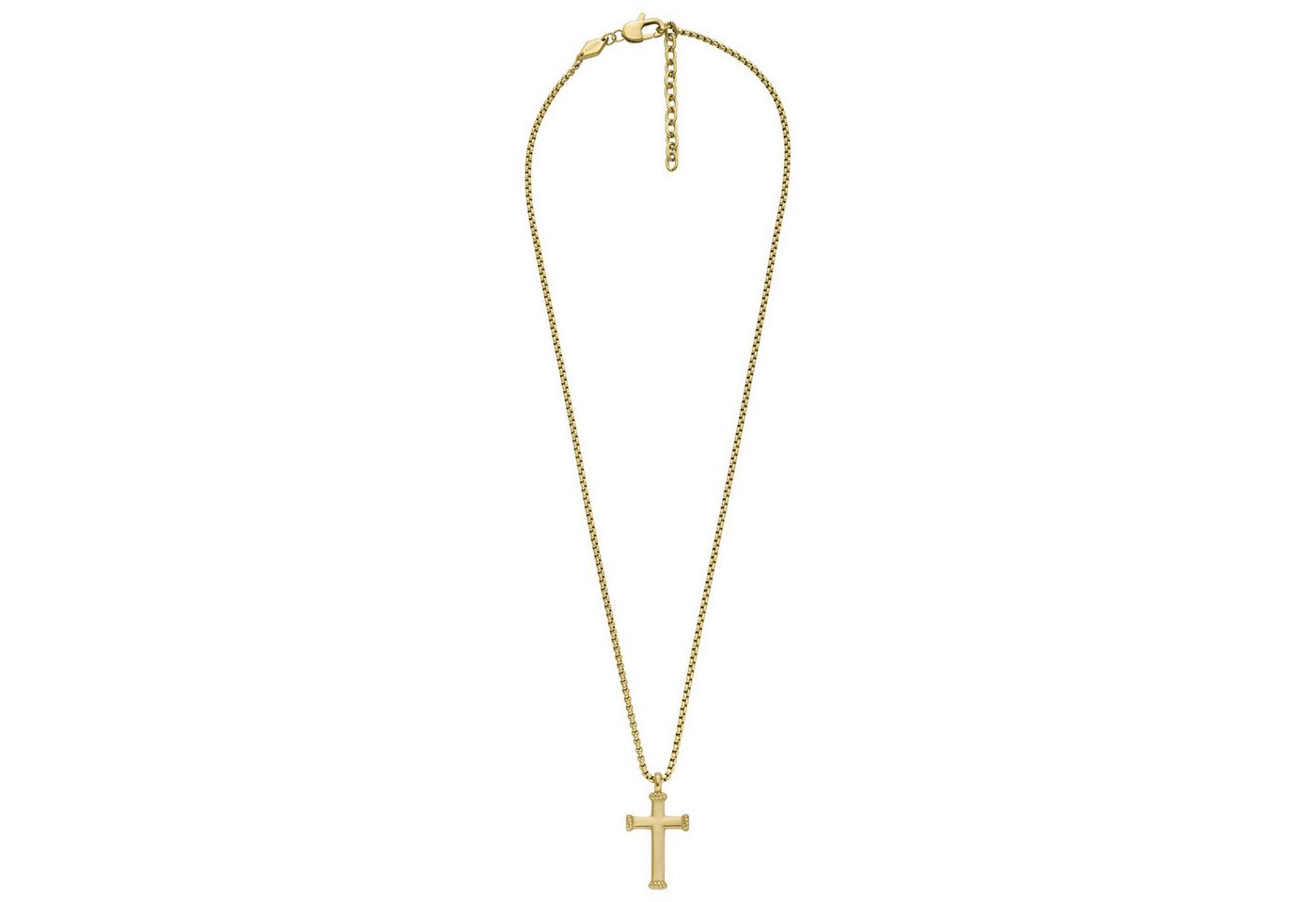 Fossil Kette mit Anhänger Unisex Kreuz ... Fossil Kette mit Anhänger Unisex Kreuz ...