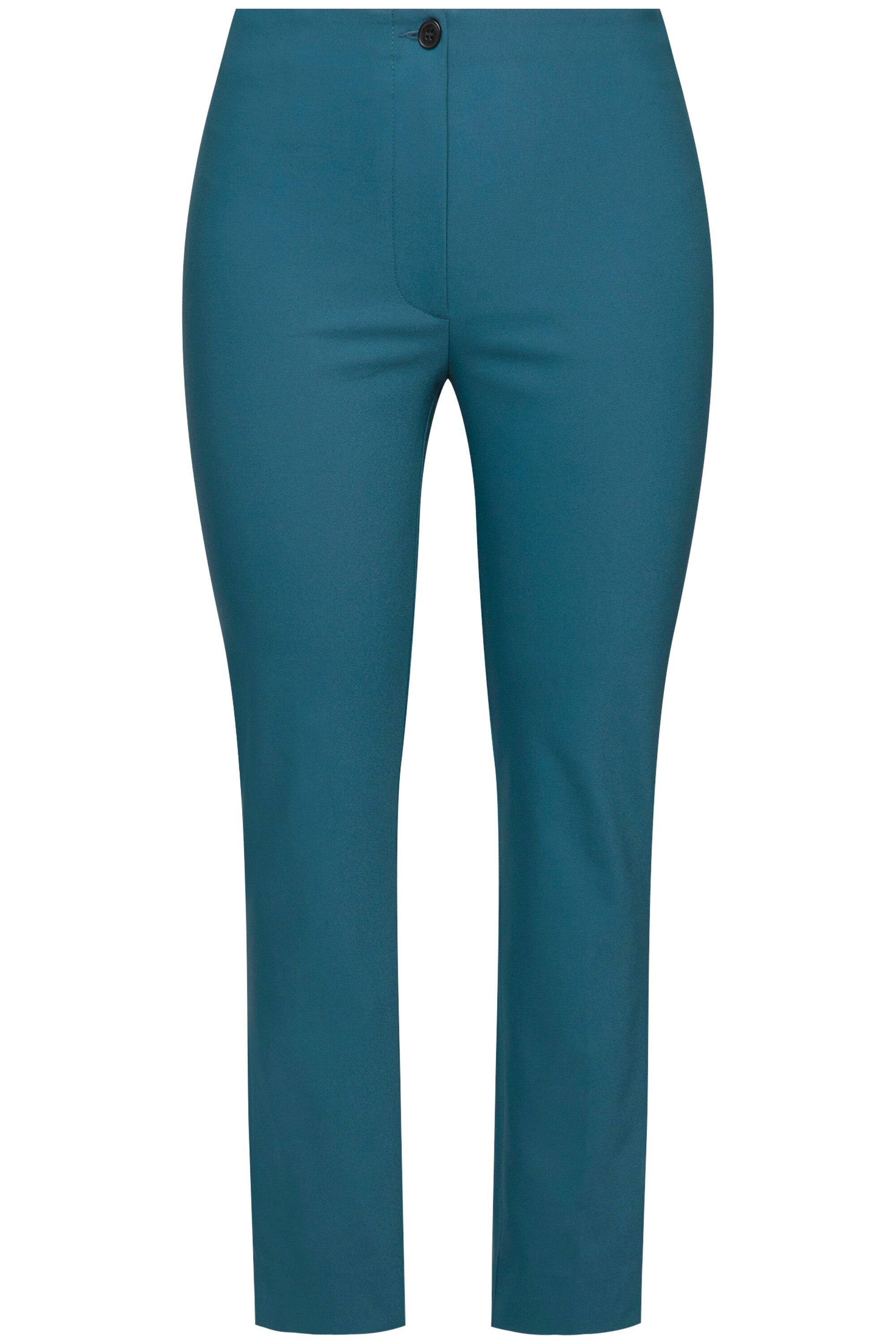 Ulla Popken Stoffhose Bengalinhose Sienna schmales Bein Stretch – Bild 2 von 4