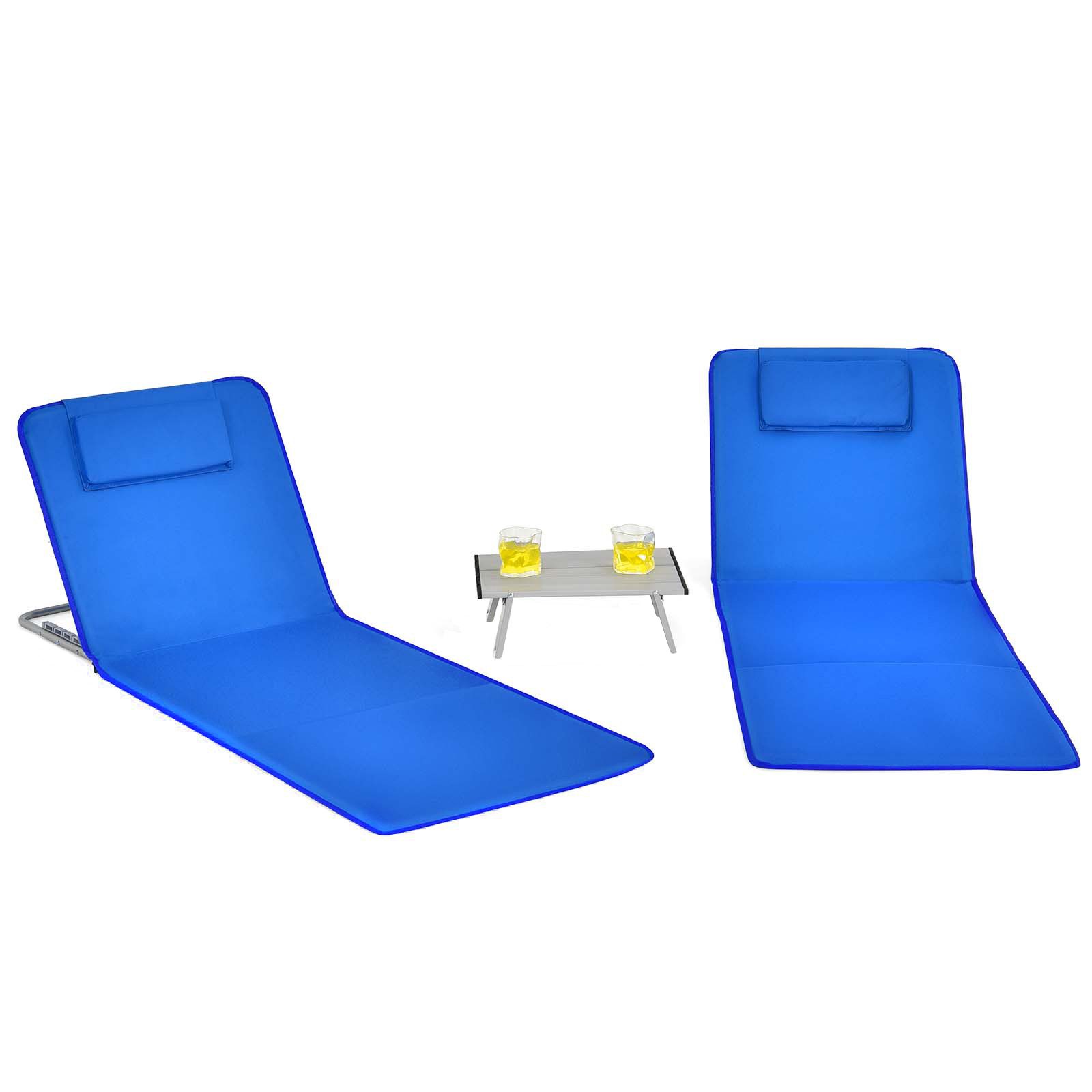 KOMFOTTEU Campingliege 2er Klappbares Strandmattenset mit günstig online kaufen