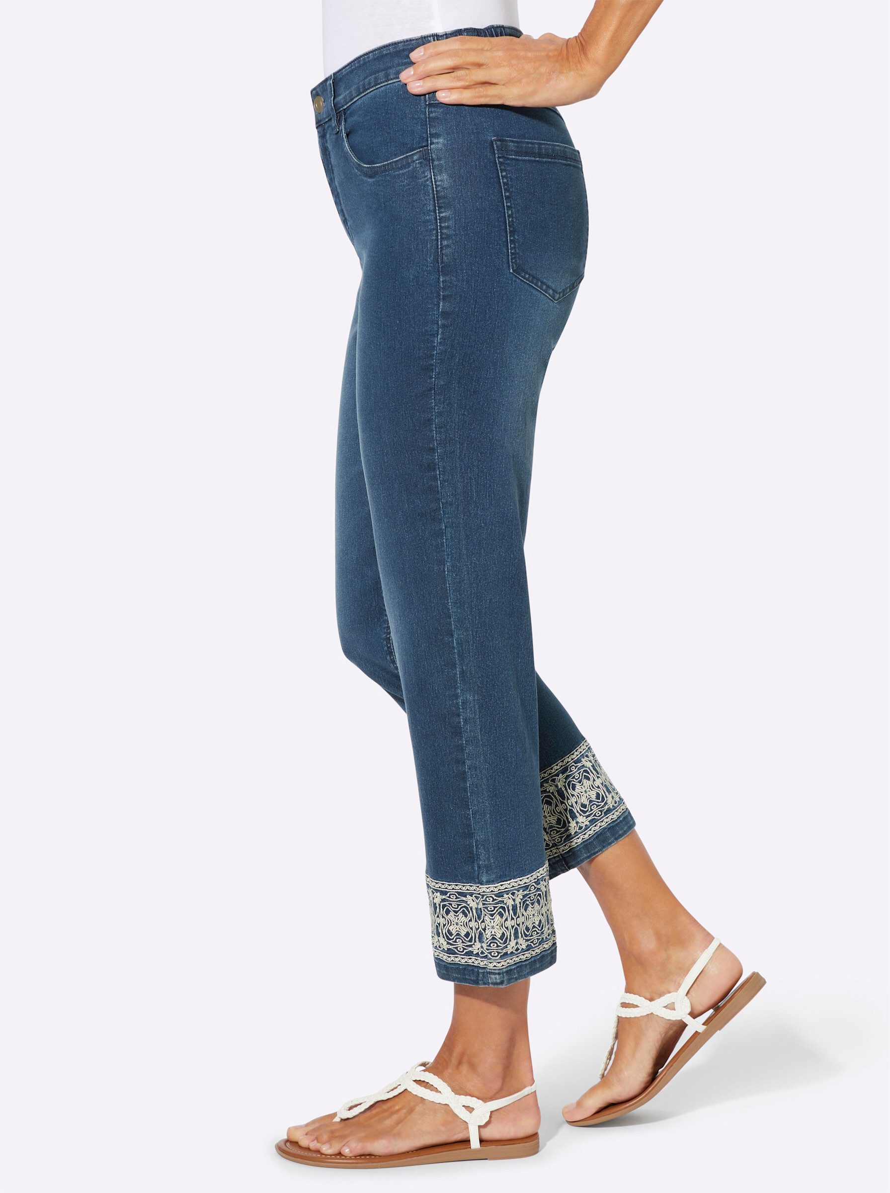 Sieh an! Bequeme Jeans 7/8-Jeans komfortabel – Bild 5 von 5