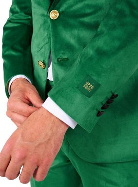 Opposuits Partyanzug OppoSuits Tuxedo Velvet Verdant Smoking, Oberstylischer Smoking Anzug in Grasgrün