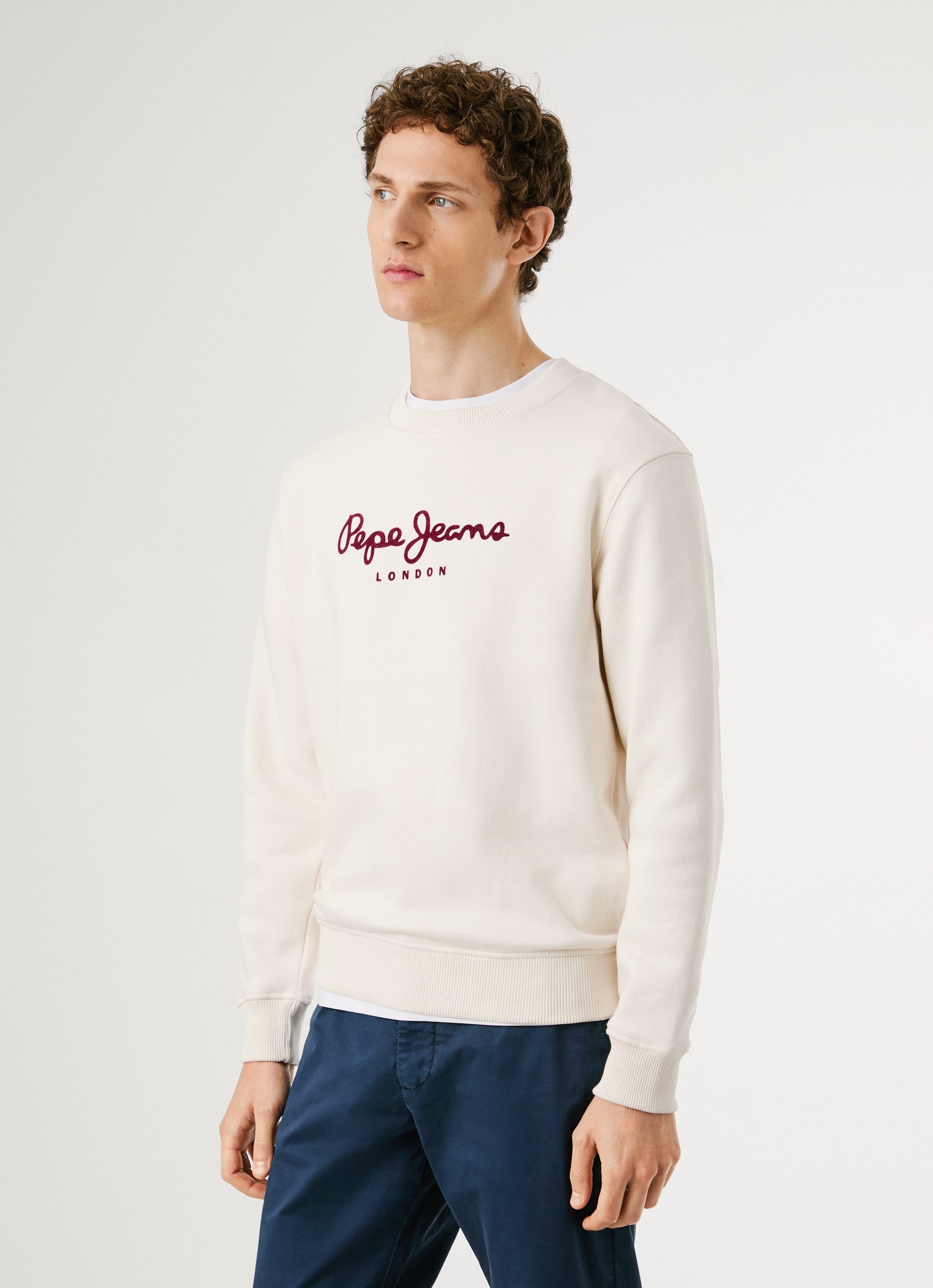 Pepe Jeans Sweatshirt MACBETH PLAIN CREW Regular Fit mit Rundhals günstig online kaufen