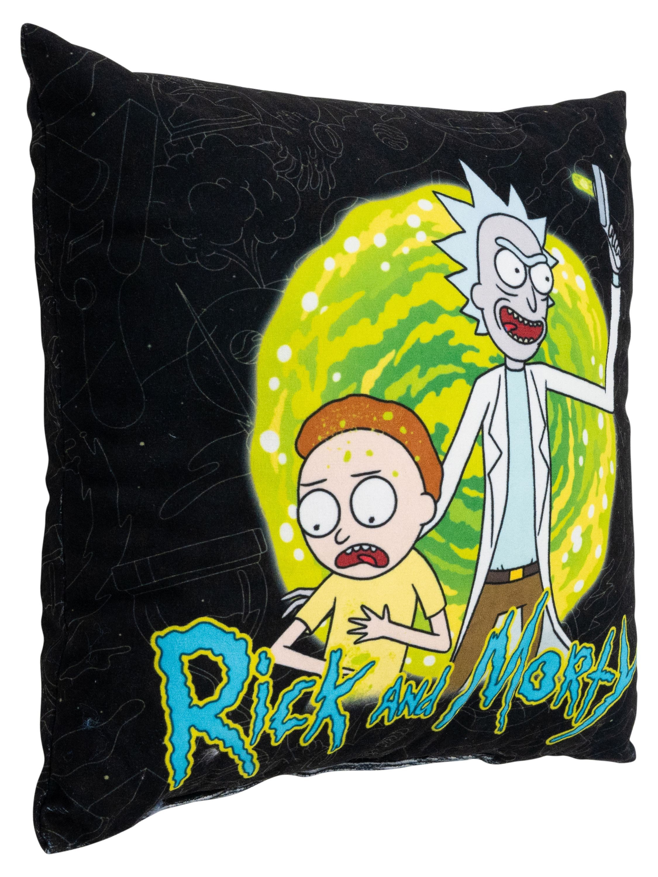 United Labels® Dekokissen Rick and Morty Kissen Sitzkissen Zierkissen Kopfk günstig online kaufen
