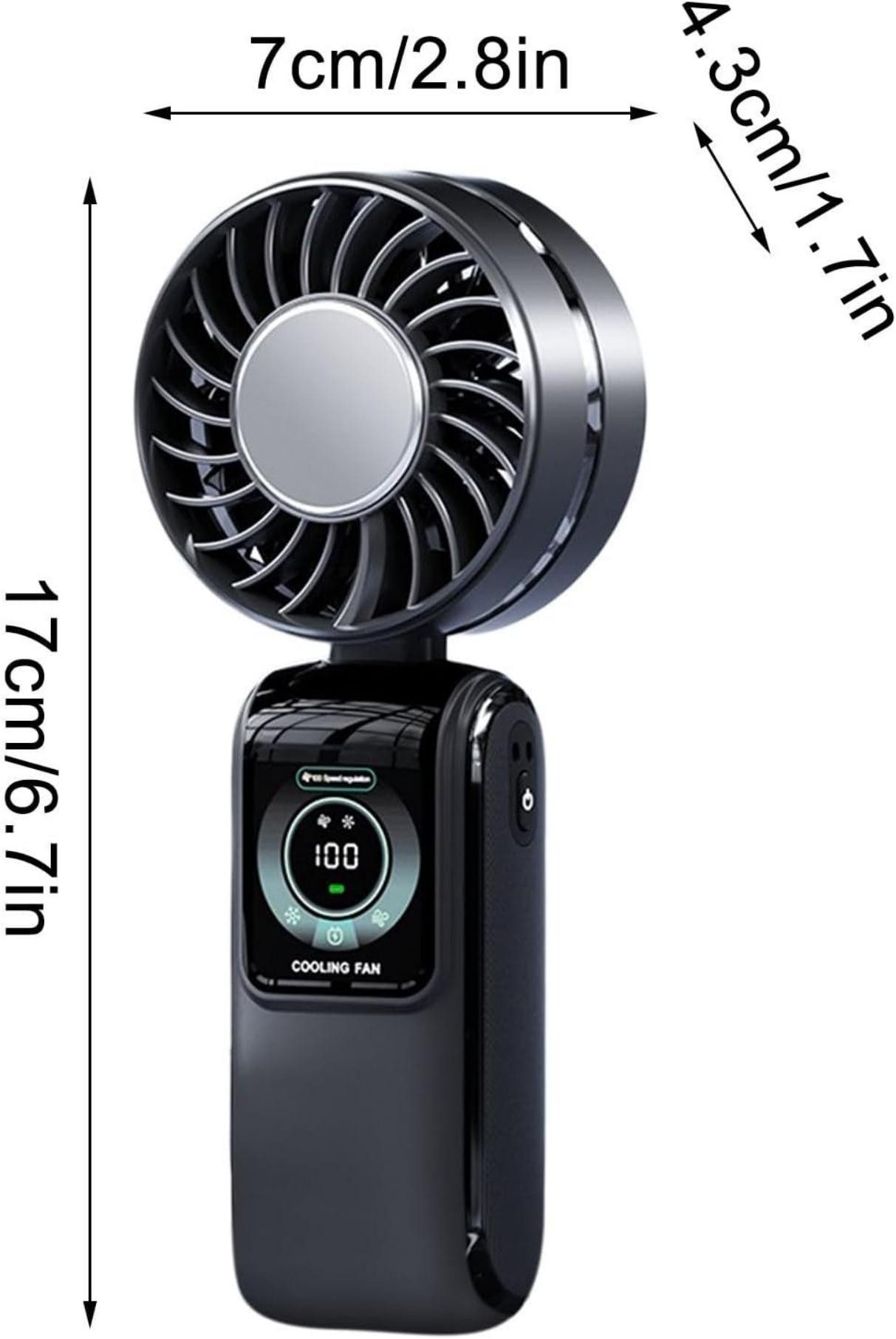 Coonoor Tischventilator 2-in-1 Mini Ventilator, Taschenventilator günstig online kaufen