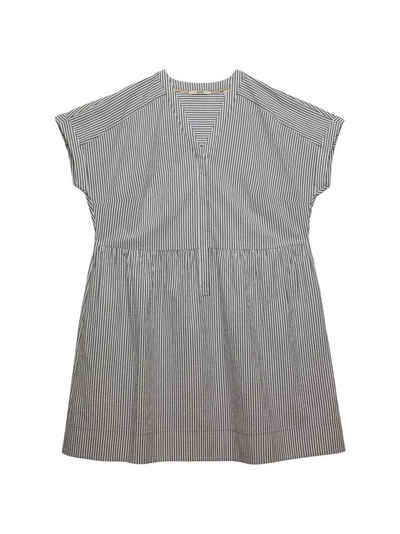 Esprit Minikleid CURVY Seersucker-Kleid 100 % Baumwolle