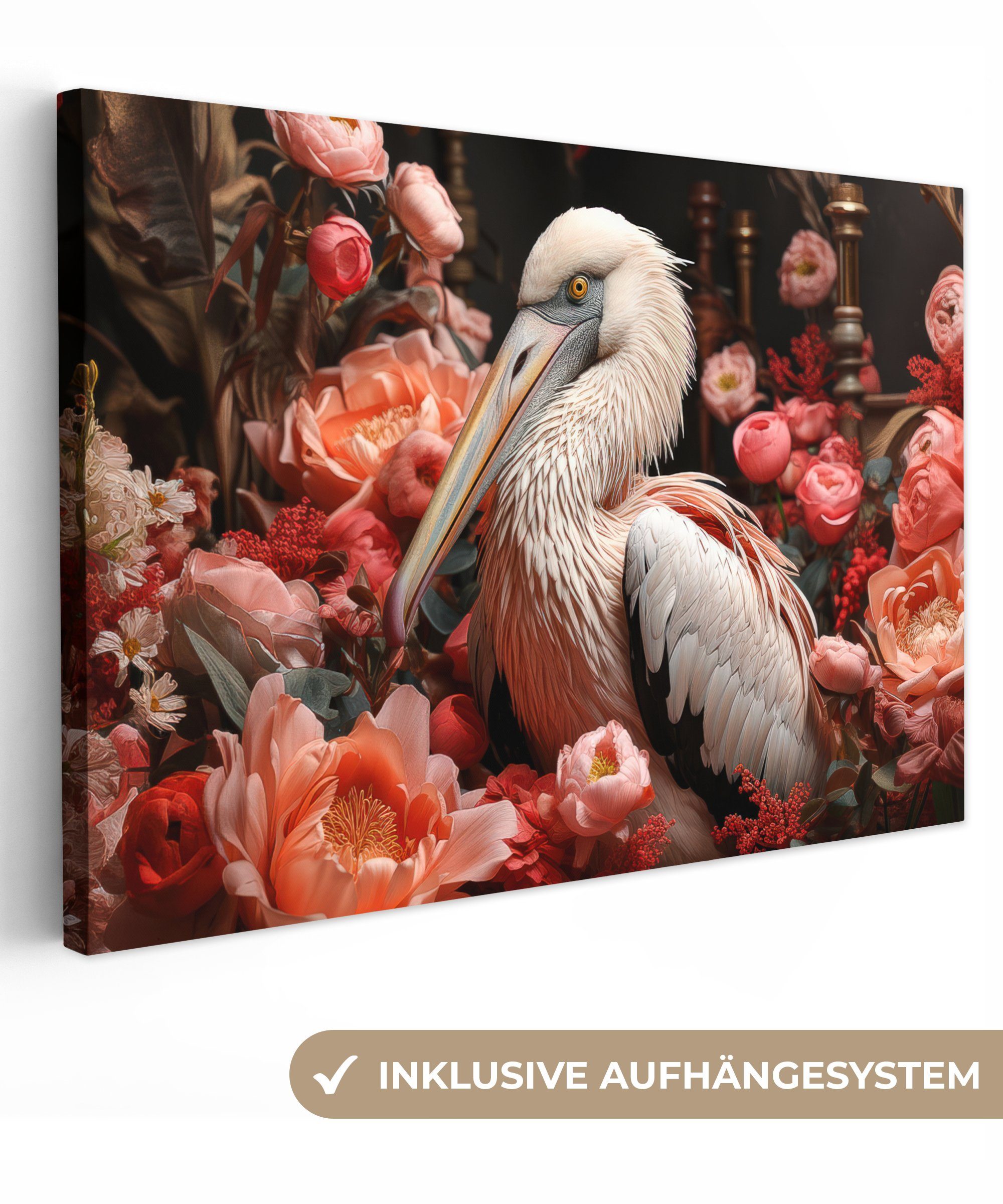 OneMillionCanvasses® Leinwandbild Pelikan - Tier - günstig online kaufen