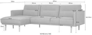 andas Ecksofa Brande, in skandinavischem Design, verschiedene Farben verfügbar