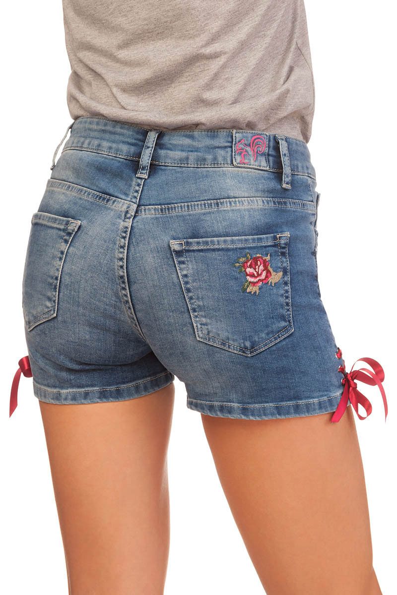 MarJo Trachtenjeans Trachtenjeans Damen - ROSE - blau