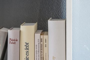 tinkaro Bücherregal ALBULEN Holz Raumteiler Weiß