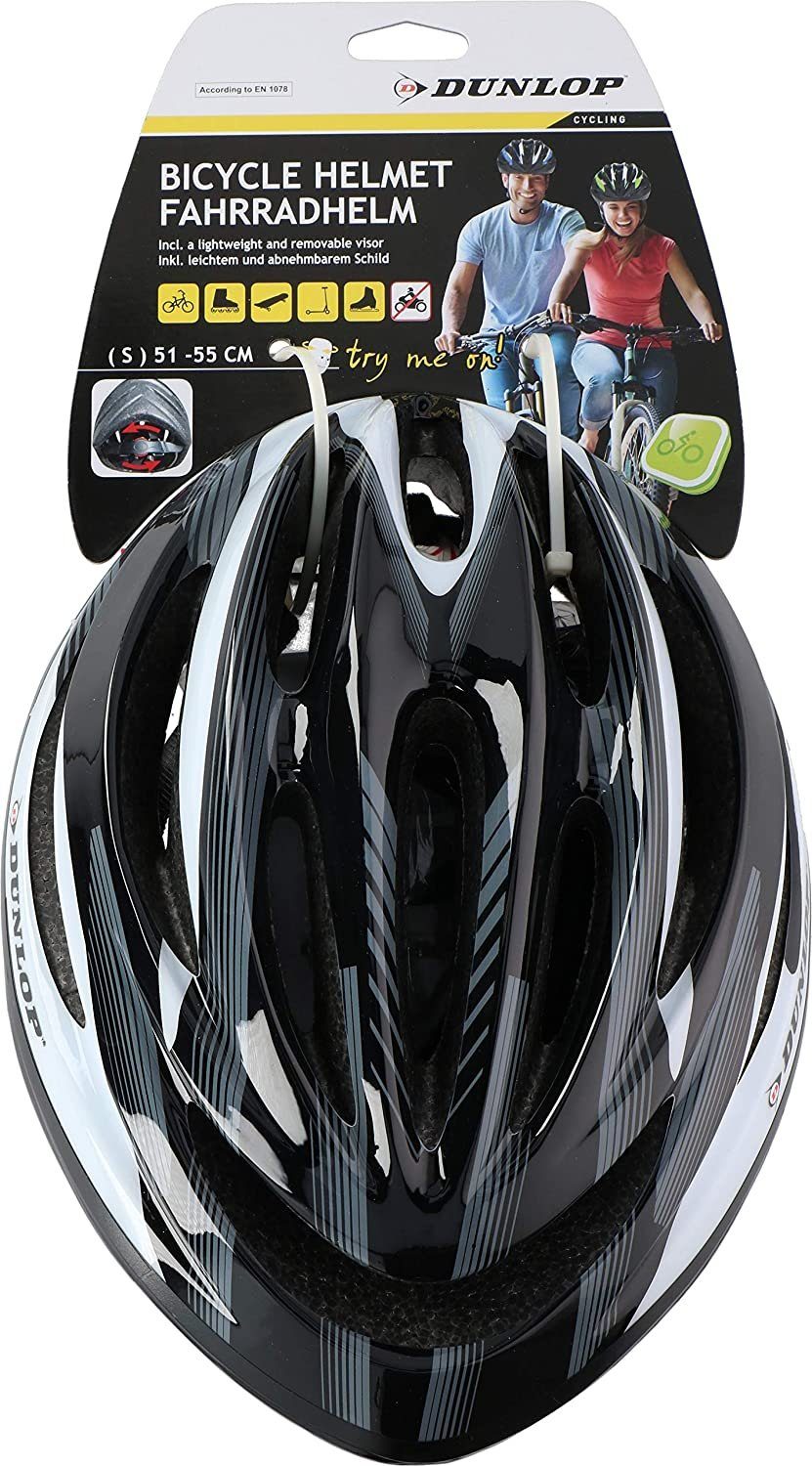 habeig Fahrradhelm »Fahrradhelm Dunlop M - 55-58cmHerren, Damen & Kinder  EPS Innenschale Abnehmbares Visier für optimalen Blendschutz MTB City Bike  Helm Schnellverschluss sehr leicht Modell HB13« online kaufen | OTTO