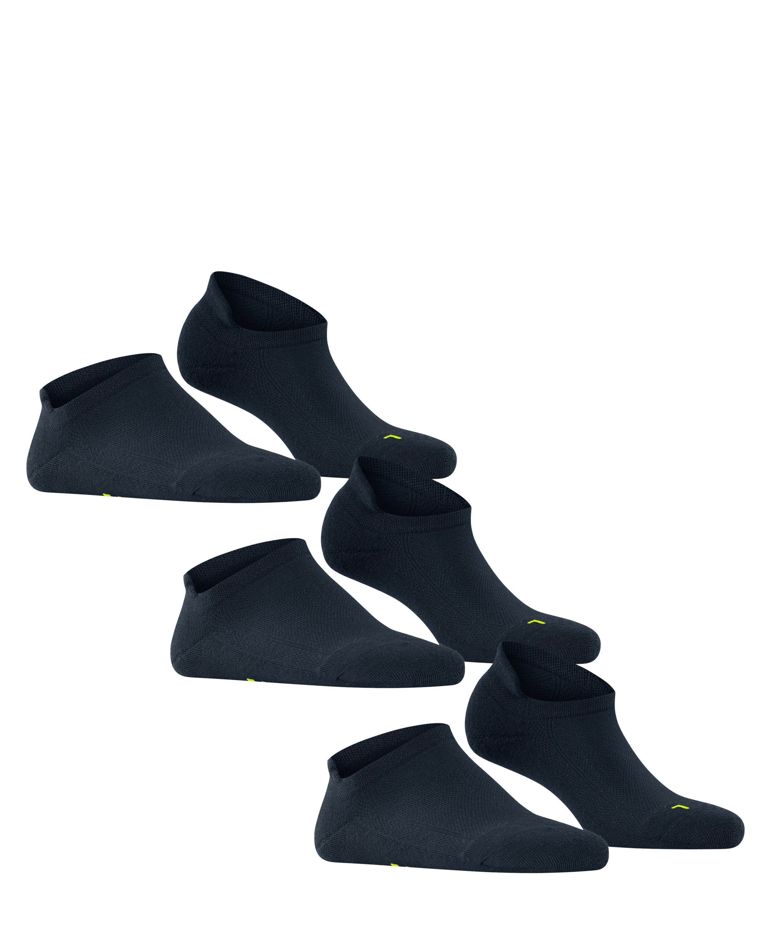 FALKE Sneakersocken Plüschsohle Cool (3-Paar) 3-Pack (6120) mit ultraleichter marine Kick