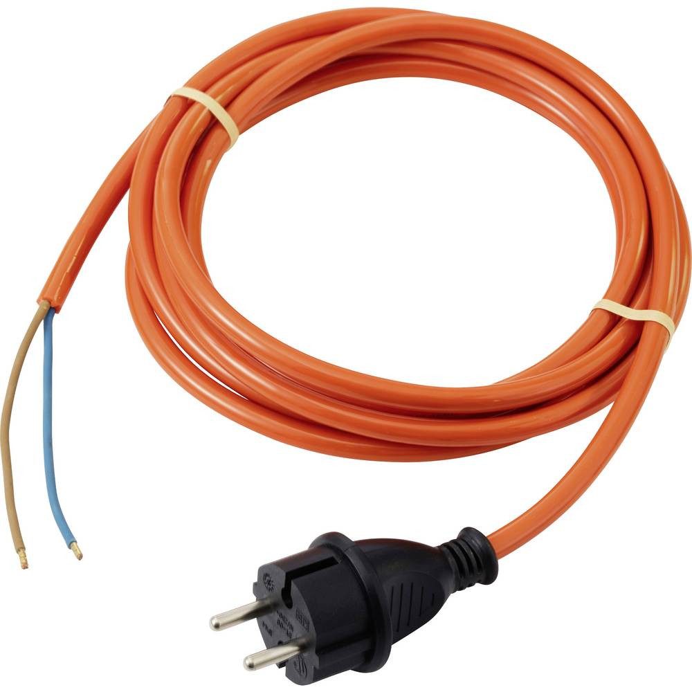 Sygonix SY-7486024 Strom Anschlusskabel Orange 3.00 m Stromkabel