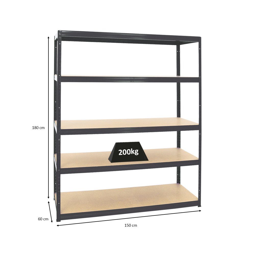 PROREGAL® Schwerlastregal Giant Elephant 180x150x60cm Fachlast günstig online kaufen