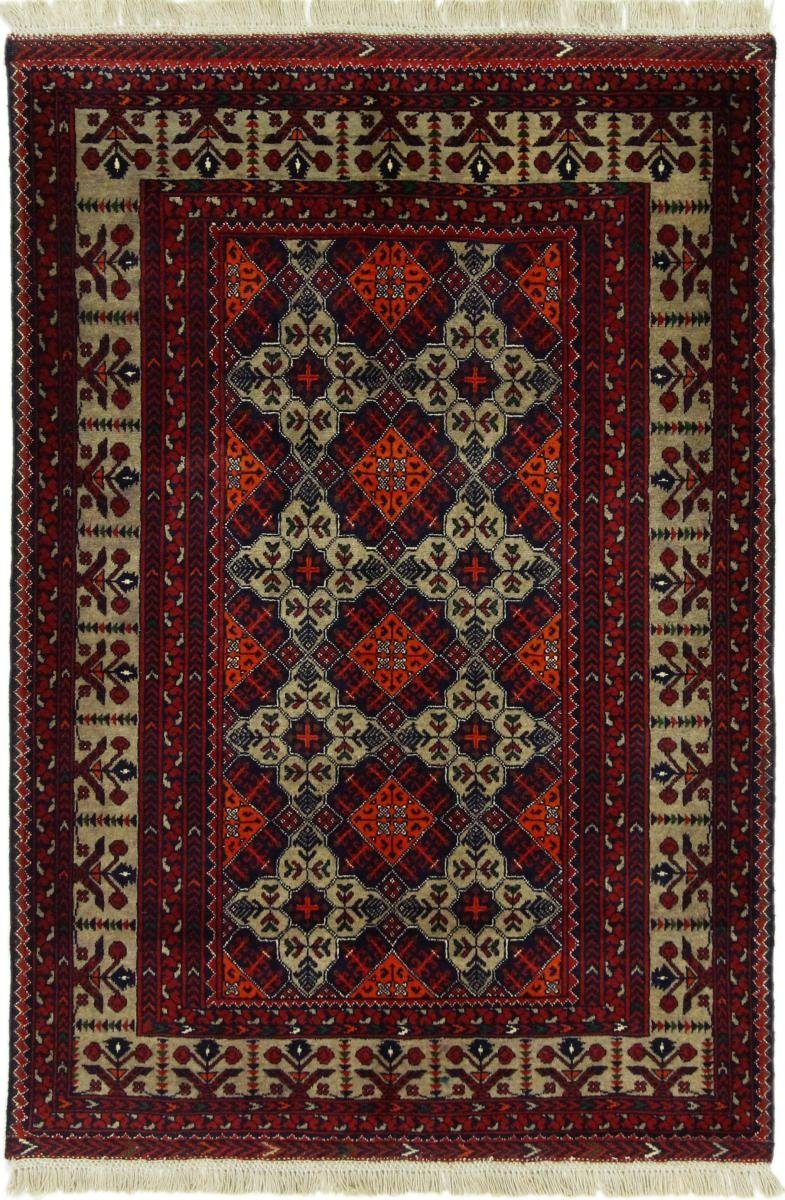 Orientteppich Afghan Mauri 99x148 Handgeknüpfter Orientteppich, Nain Trading, rechteckig, Höhe: 6 mm