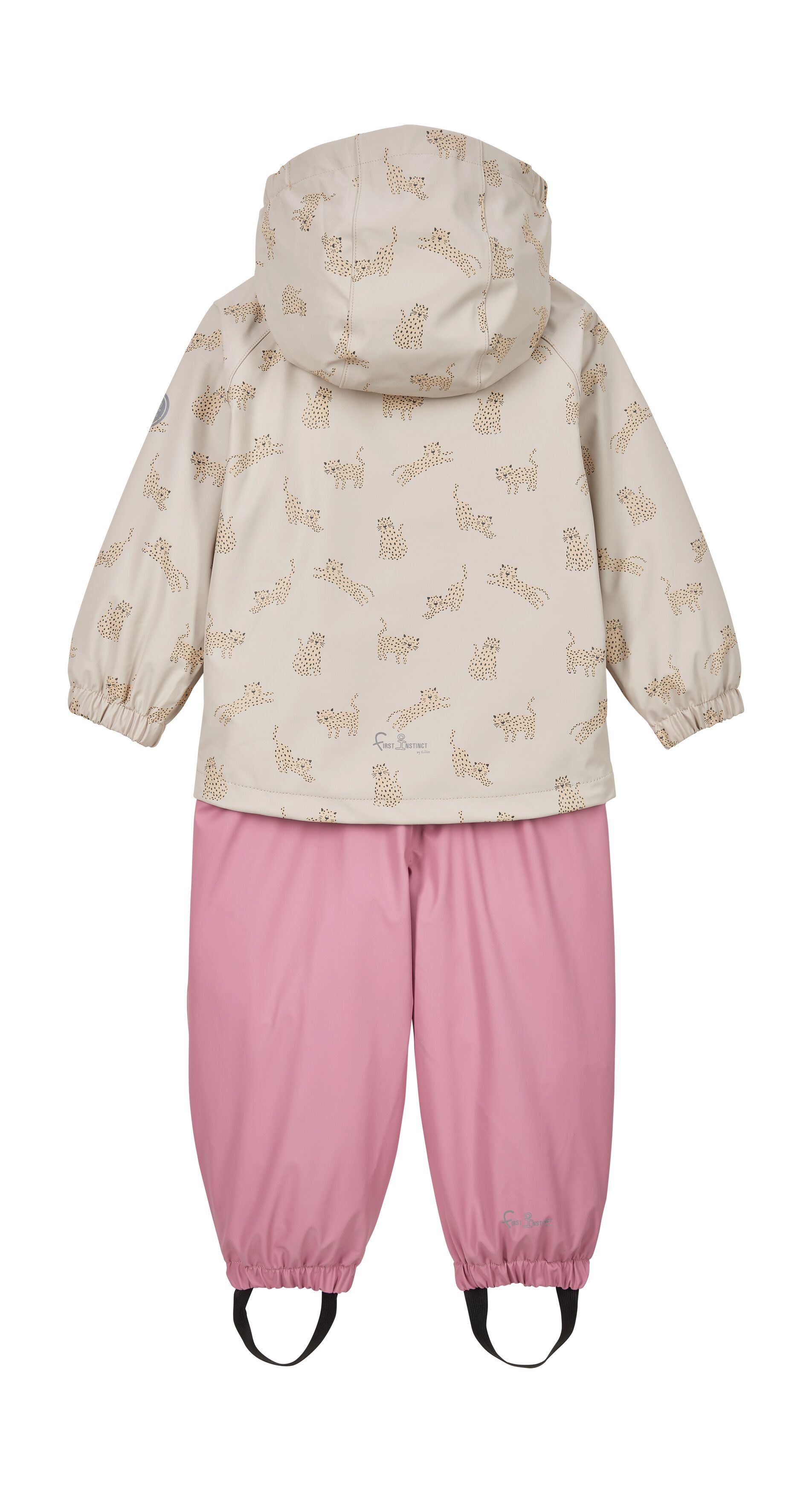 first instinct by killtec Skianzug FIOS 22 MNS ST, Regen-Set für Kinder, wasserdicht, mit Tier-Print und Kapuze