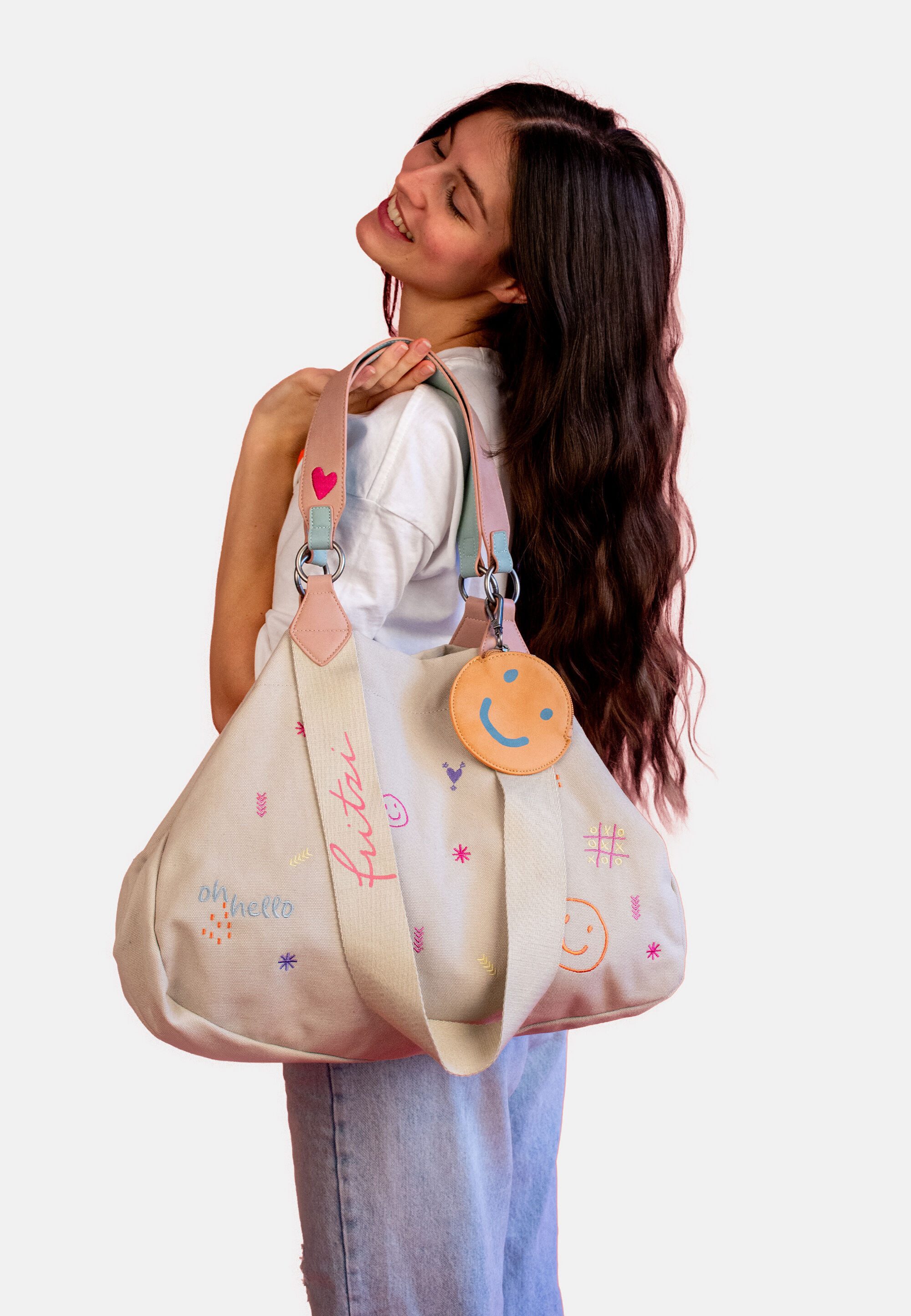 Fritzi aus Preußen Shopper Izzy Medium Limited Embro Fun, mit Stickdetails