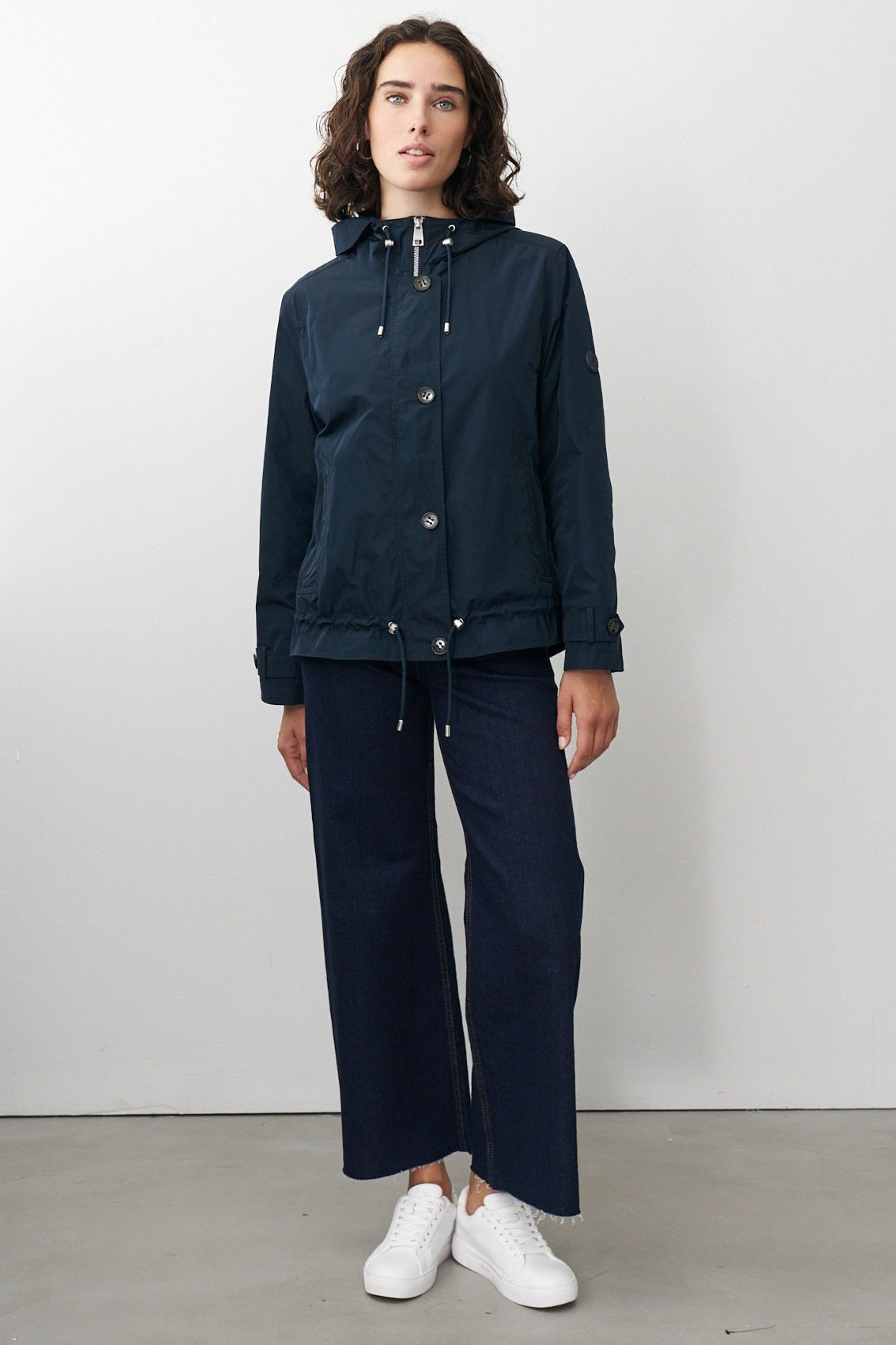 Barbara Lebek Outdoorjacke Outdoorjacke, Frühlingsjacke oder Damenjacke mit Kapuze