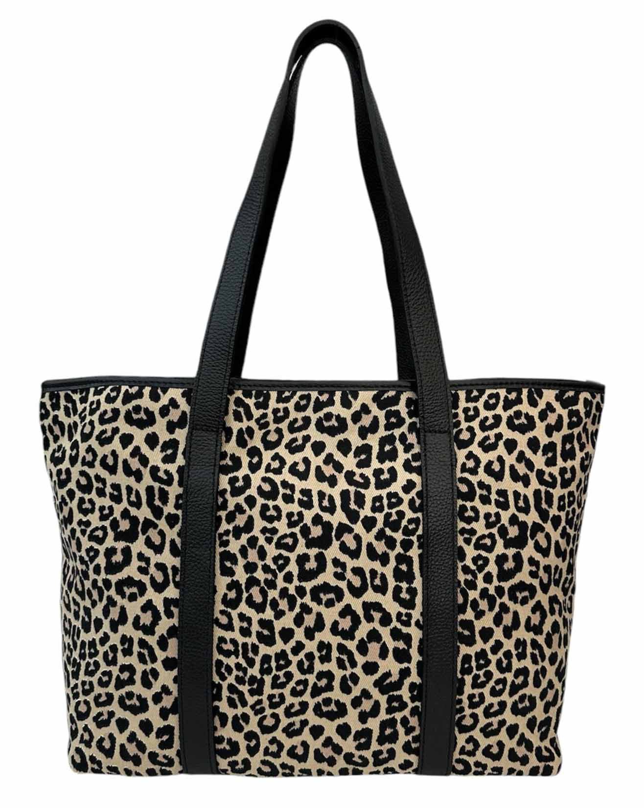 ITALYSHOP24 Schultertasche Damen Leo Tasche Shopper Ledertasche Tote Bag Le günstig online kaufen