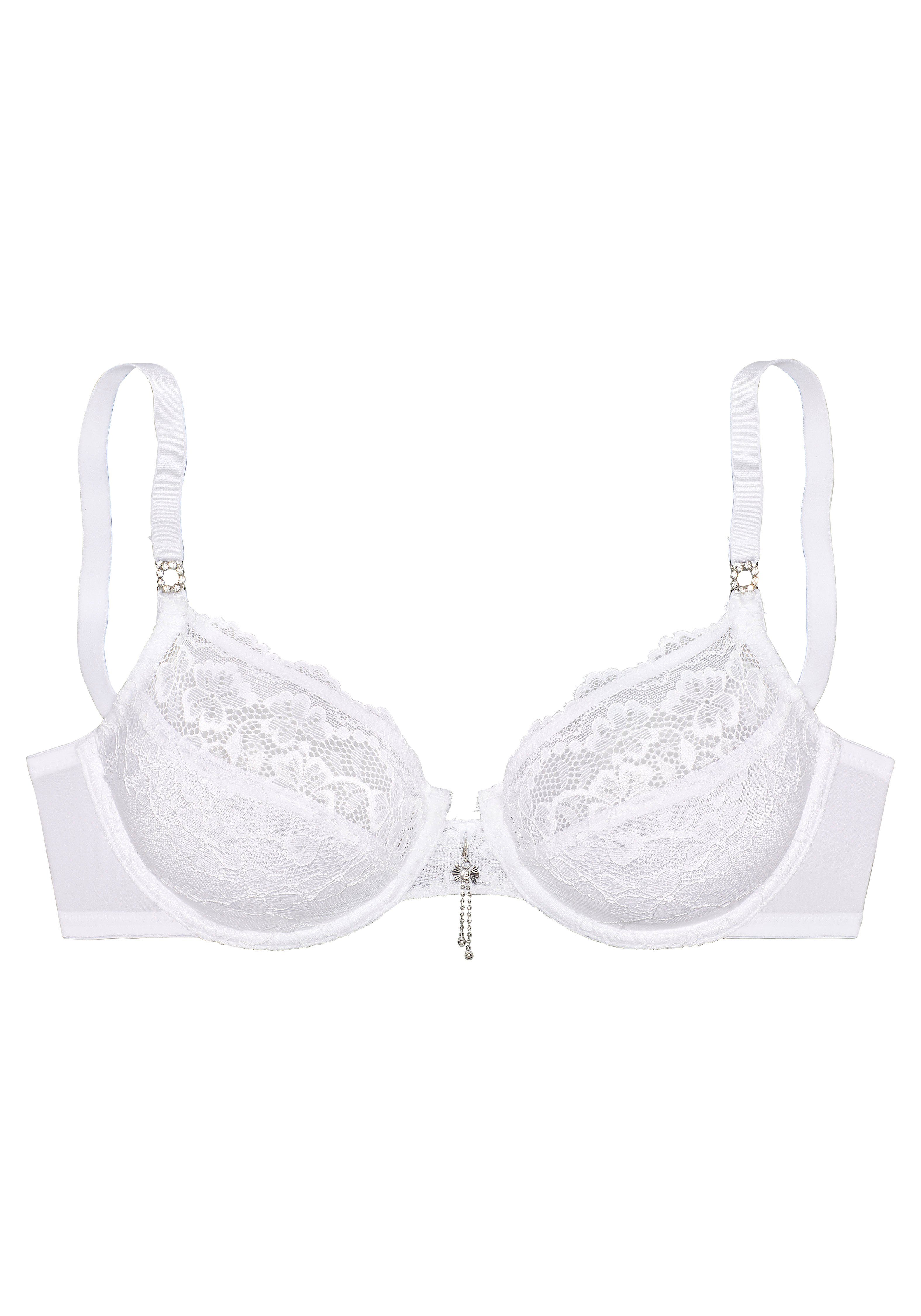 Bügel-BH LASCANA extravagantem Schmuckaccessoire, Dessous mit weiß