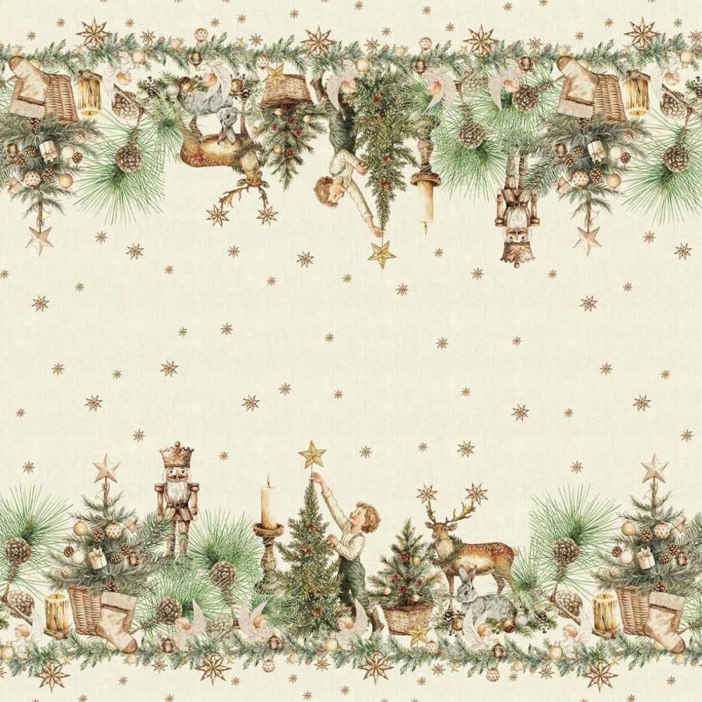 Garnier Thiebaut Tischdecke Noel vintage Dore 155 x 260 cm