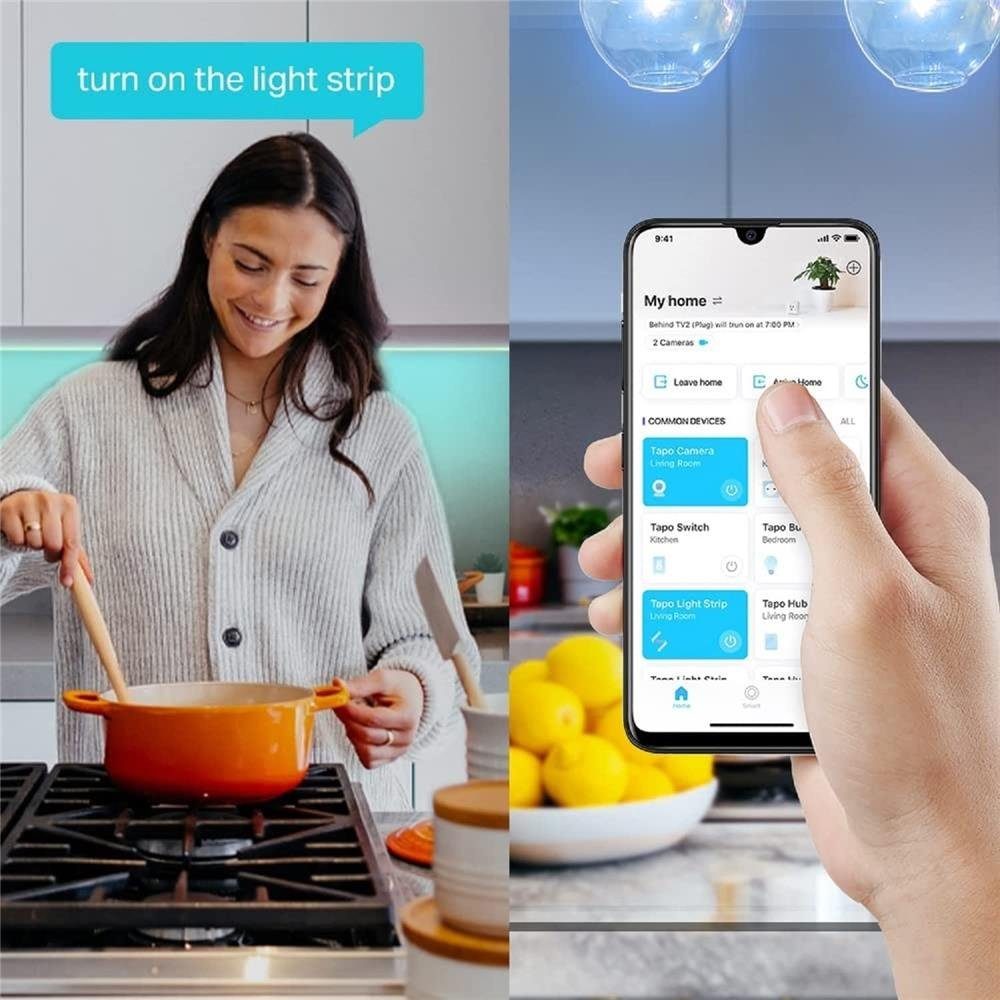 tp-link Tapo L900-10 Smarter LED-Lichtstreifen, 2x 5m, dimmbar, App Steuerung, schneidbar, kein Hub notwendig