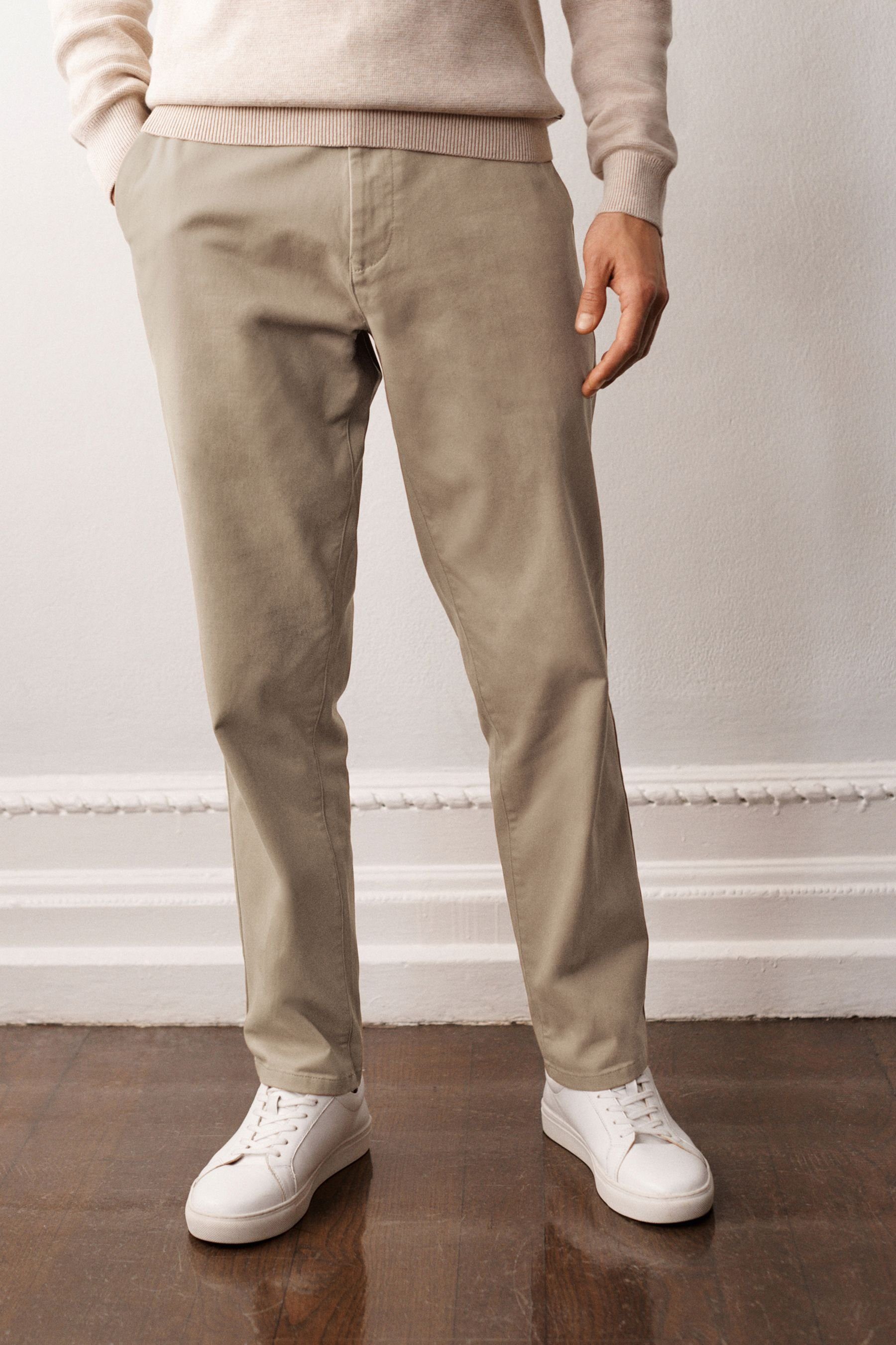 Next Chinohose Straight Fit Chinohose mit Stretch (1-tlg)