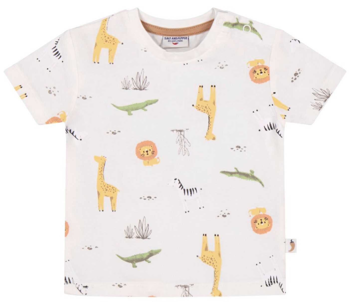 SALT AND PEPPER T-Shirt Baby T-Shirt Bio-Baumwolle – Kurzarm Shirt mit Tierprint