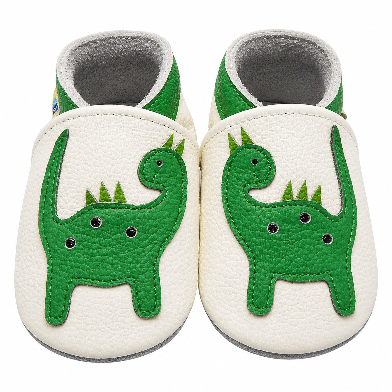 Yalion Leder Baby-Lauflernschuhe, weich, rutschfest, handgefertigt Krabbelschuh Baby Schuh aus echtem Leder,Barfußgefühl & rutschfester Sohle