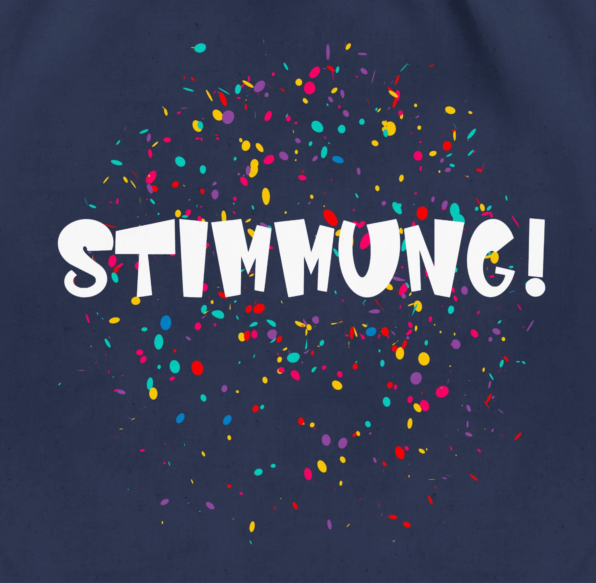 Shirtracer Turnbeutel Stimmung Konfetti Karneval Kostüm Fasching Ersatzkostüm I Faschingskos, Karneval & Fasching