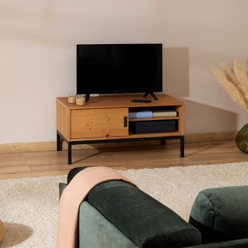 IDIMEX Lowboard SELMA, Lowboard Fernsehtisch TV Möbel Tisch Schrank 1 Tür Industrial Design h
