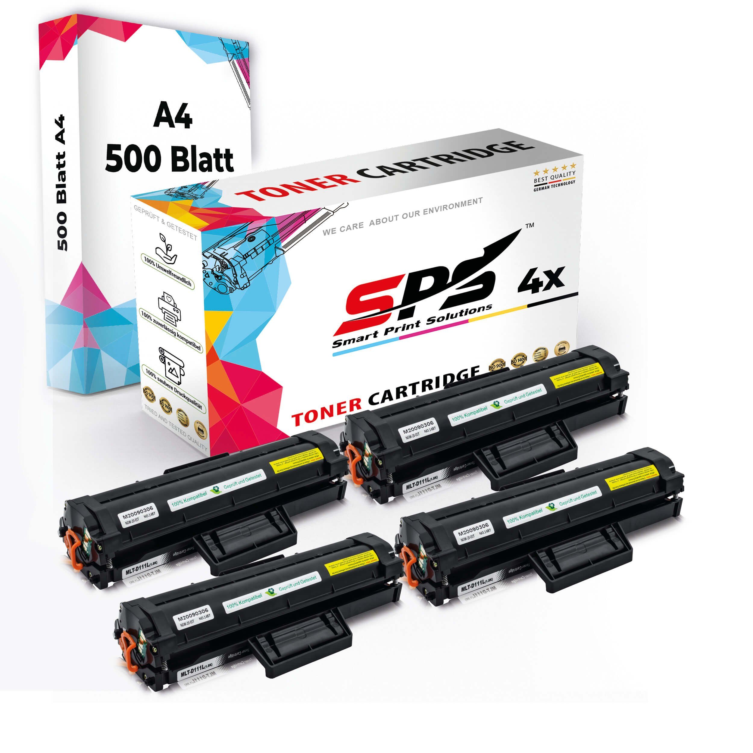 SPS Tonerkartusche Druckerpapier A4 + 4x Multipack Set Kompatibel für Samsung Xpress M, (4er Pack)