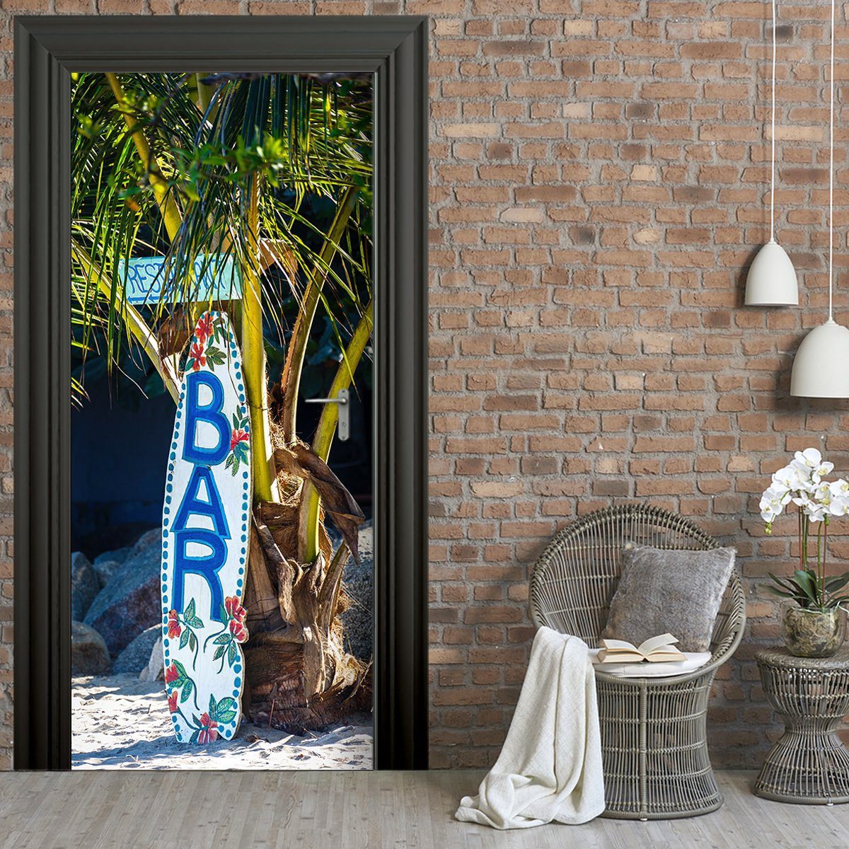 Stickerprofis Türtapete 100 Motive zur Wahl, GANG IN DER TOSKANA, Premiumkl günstig online kaufen