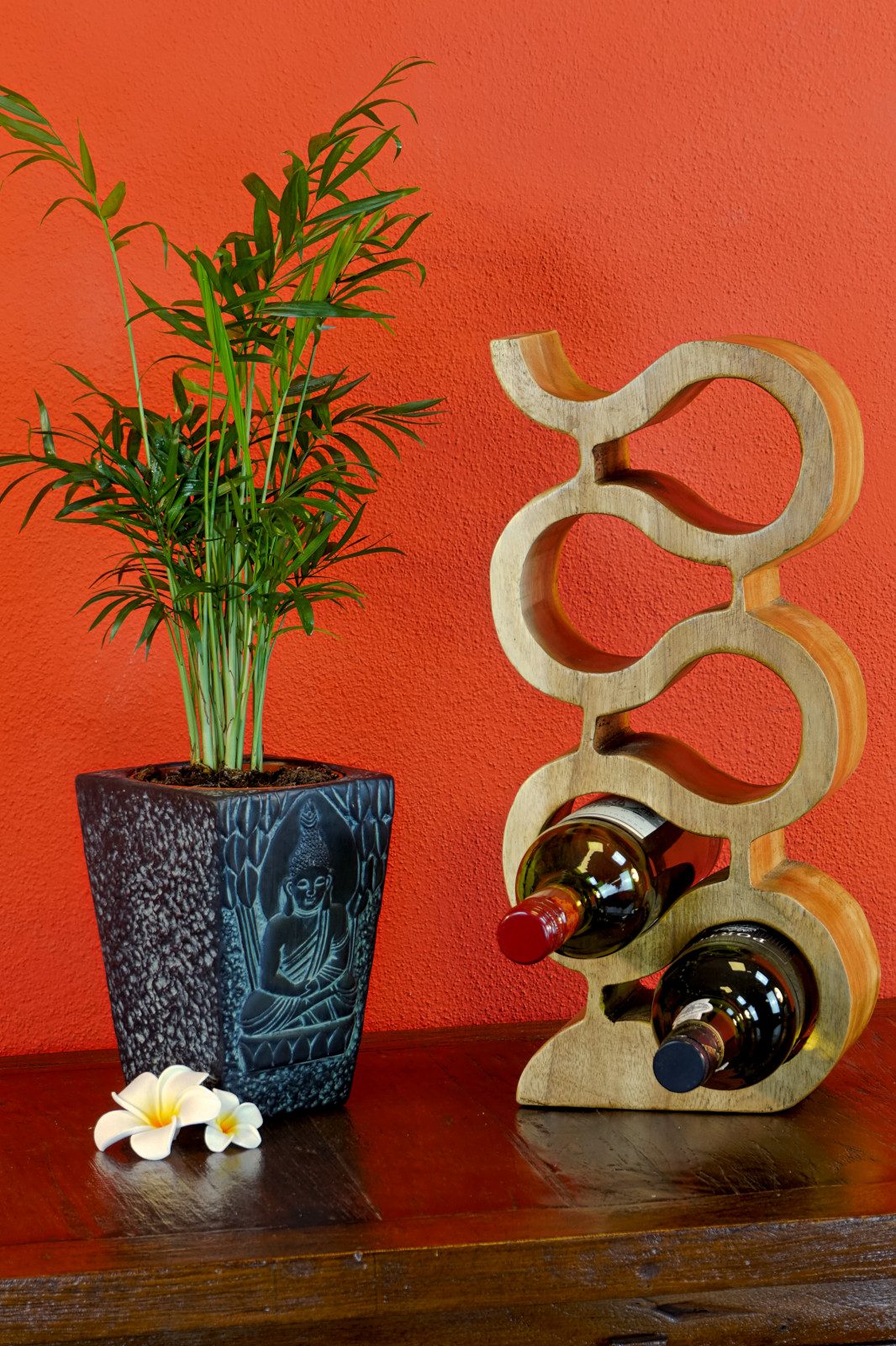 Kinaree Weinregal Suar Holz Weinregal natur, günstig online kaufen