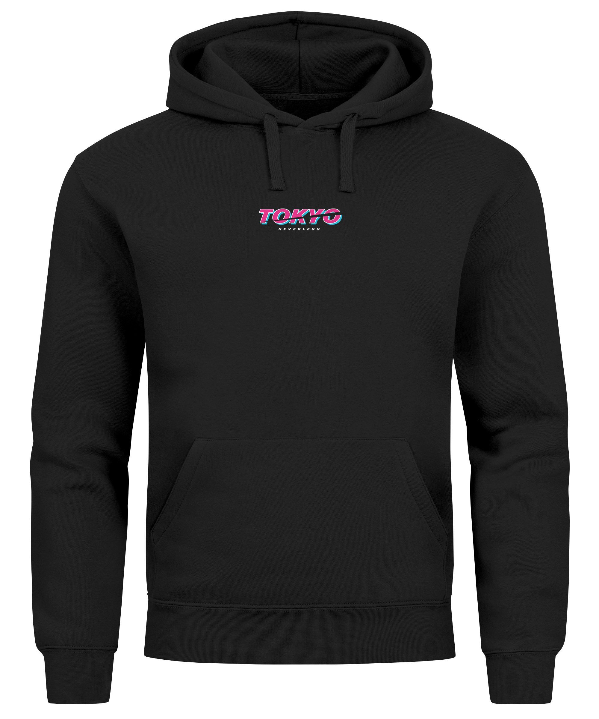 Neverless Hoodie Hoodie Backprint Herren Tokyo günstig online kaufen