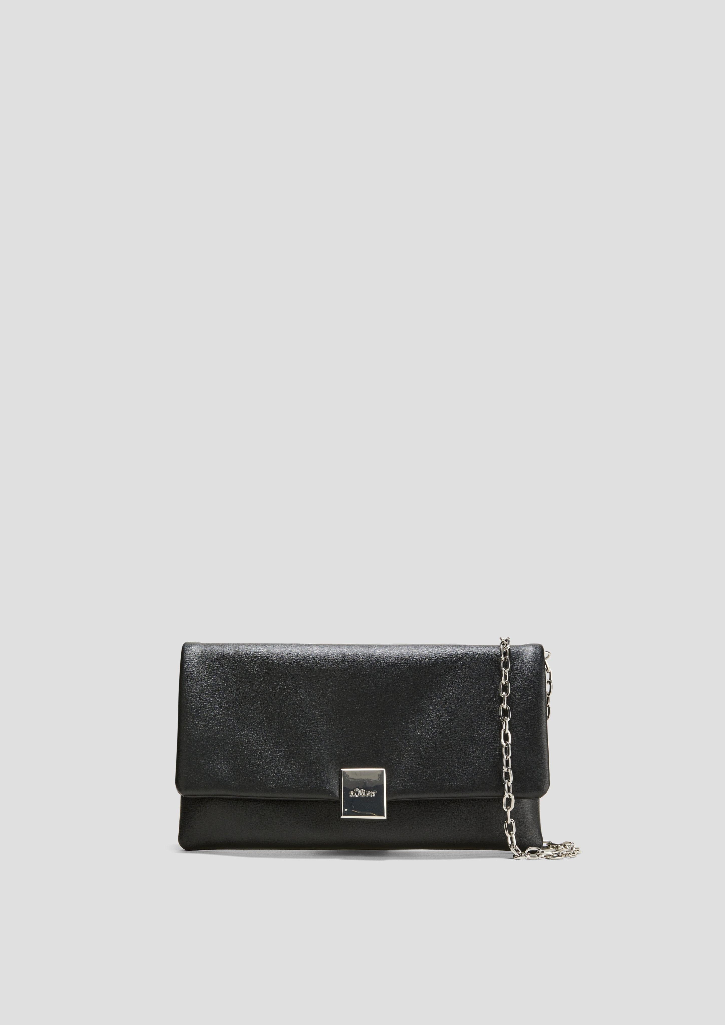 s.Oliver Tragetasche Kleine Clutch in Leder-Optik