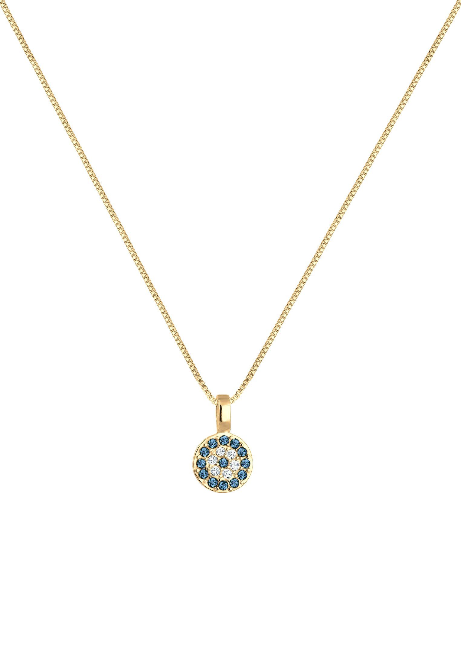 Elli Kette mit Anhänger Evil Eye Basic 925 Silber, mit Kristallen von Swaro günstig online kaufen