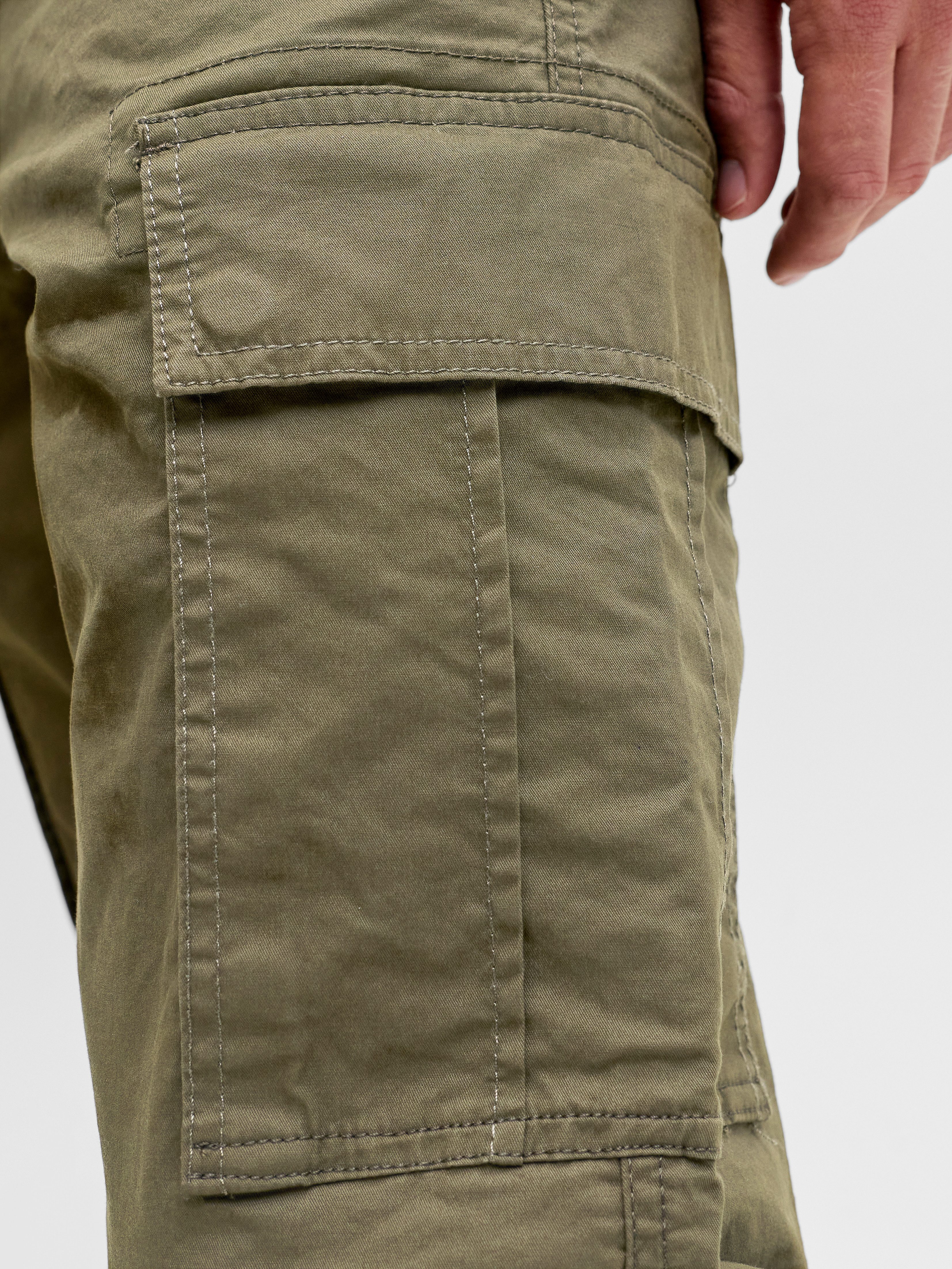 Jack & Jones Cargohose JPSTKANE FRANK CARGO NOOS Baumwollmischung, locker geschnitten
