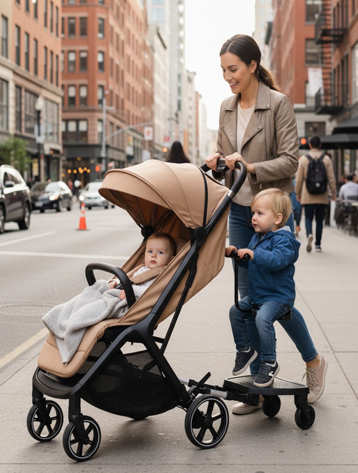 Fillikid Buggyboard Mitfahrbrett FlexiRide, für Kinderwagen